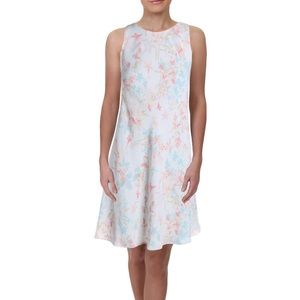 Lauren Ralph Lauren Crepe Pastel Floral Shift Dress